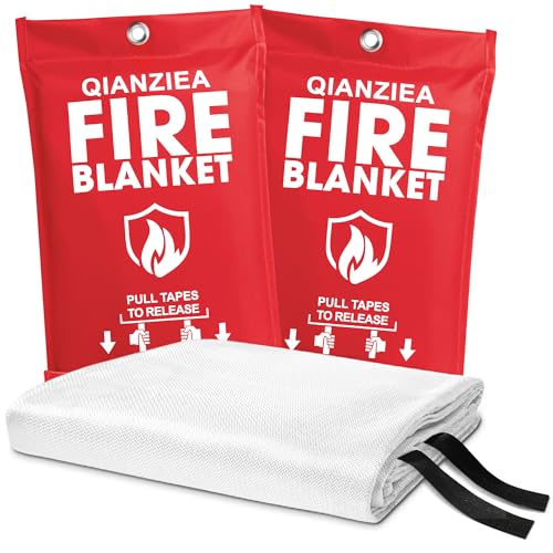 QIANZIEA Fire Blanket,2 Pack,40