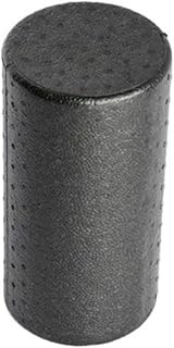 High-Density Firm Round Muscle Roller for Myofascial Release and Balance Exercises Black Foam Roller for Back Legs and Core Strengthening