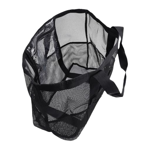 Stynice 2Pcs Beach Bags - Large Mesh Tote Bag for Beach Pool Travel Summer (Black)