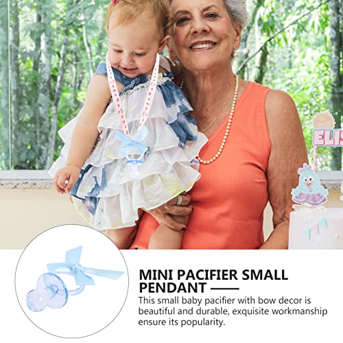 Toddmomy 20 Pçs Mini Chupetas De Chá De Fraldas Mini Chupetas De Bebê Em Acrílico Laço Para Decoraçã