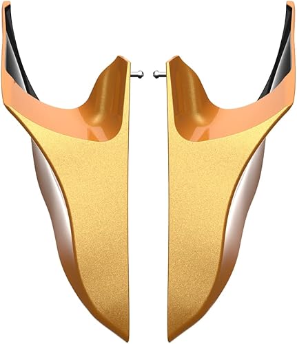 Miniatura 542 de Advanblack Barracuda - Cubiertas laterales estiradas plateadas (brillantes), paneles extendidos para Harley Touring Street Glide Road Glide Electra