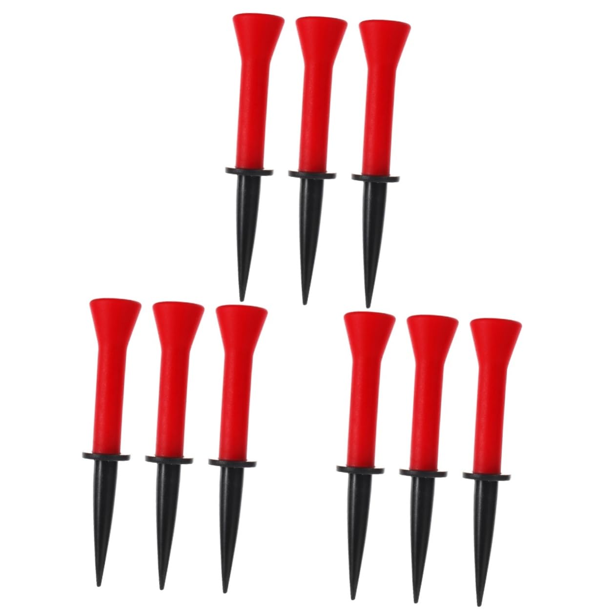 Sosoport6 Pcs Soft Rubber Ball Nail Sportster Accessories Exercise Ball Stand Magnet Tee Driving Range Mats Golf Spikes Golfs Ball Stand Rack Golfs Accessories Elastic Golfs Tees Stinger