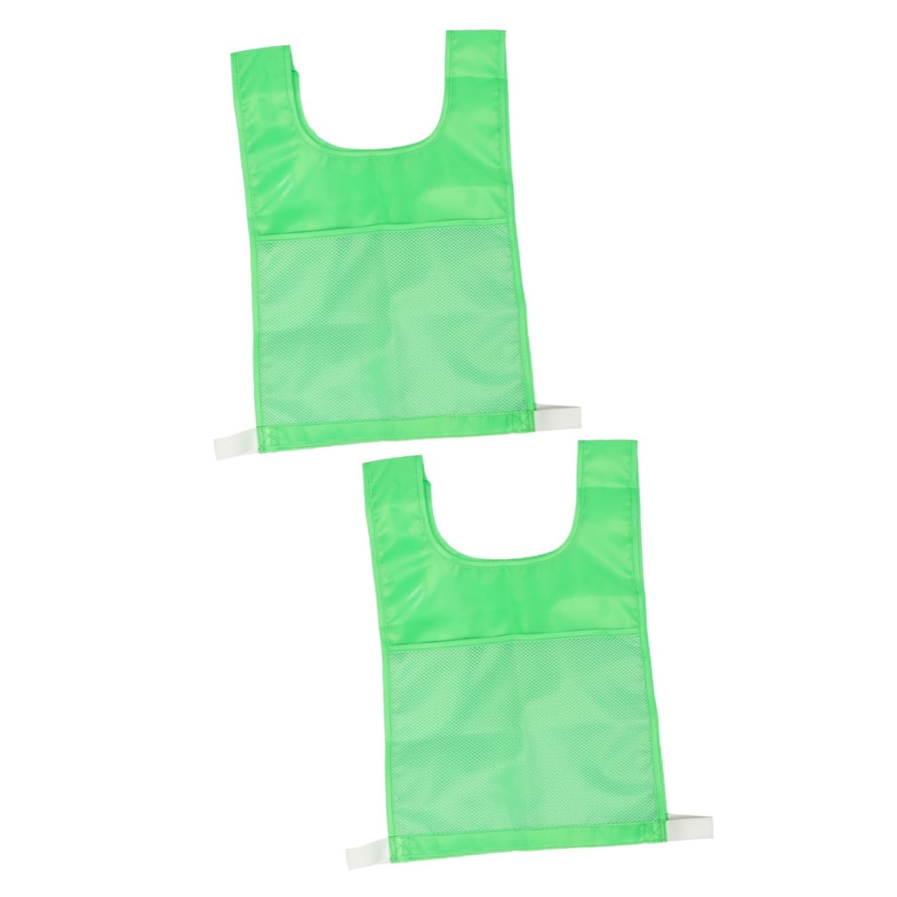 VANZACK 2pcs Game Vest for Boy Girl Outdoor Vest for Physical Exercise Green Color for Sports Activities Parent-boy Girl Interaction Develops Arithmetic Skills Cards