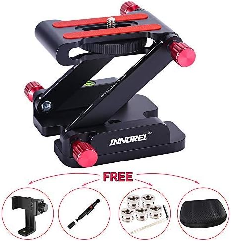Z-Flex Tilt Head Z Tripod Ball Head All Metal Z Flex Tilt Head Camera Mount with Quick Release Plate & Spirit Level Compatible Slide Rail Camera Camcorder Tripod (ZH-7)