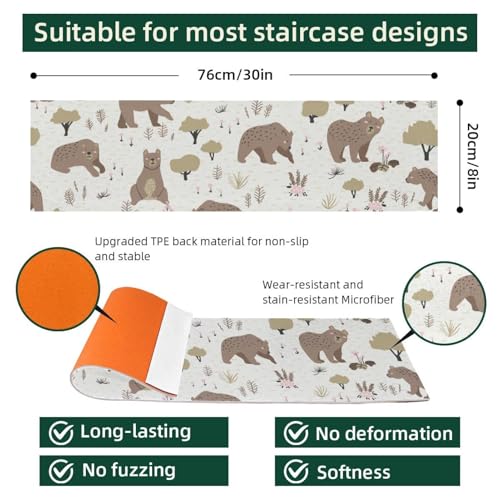 Peldaños de escalera de oso para transformar tu escalera de madera en un espacio infantil seguro 3