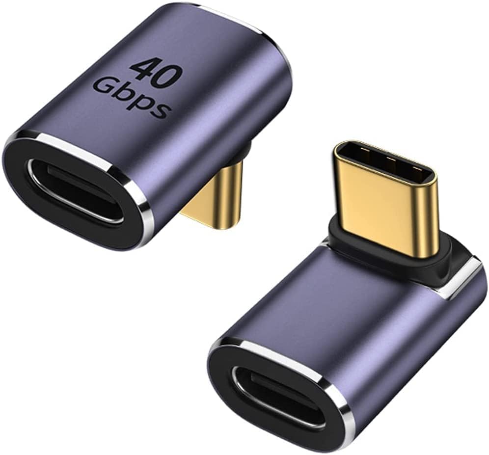 90 Degree Right Angle USB-C Male to USB-C Female Adapter-image-37