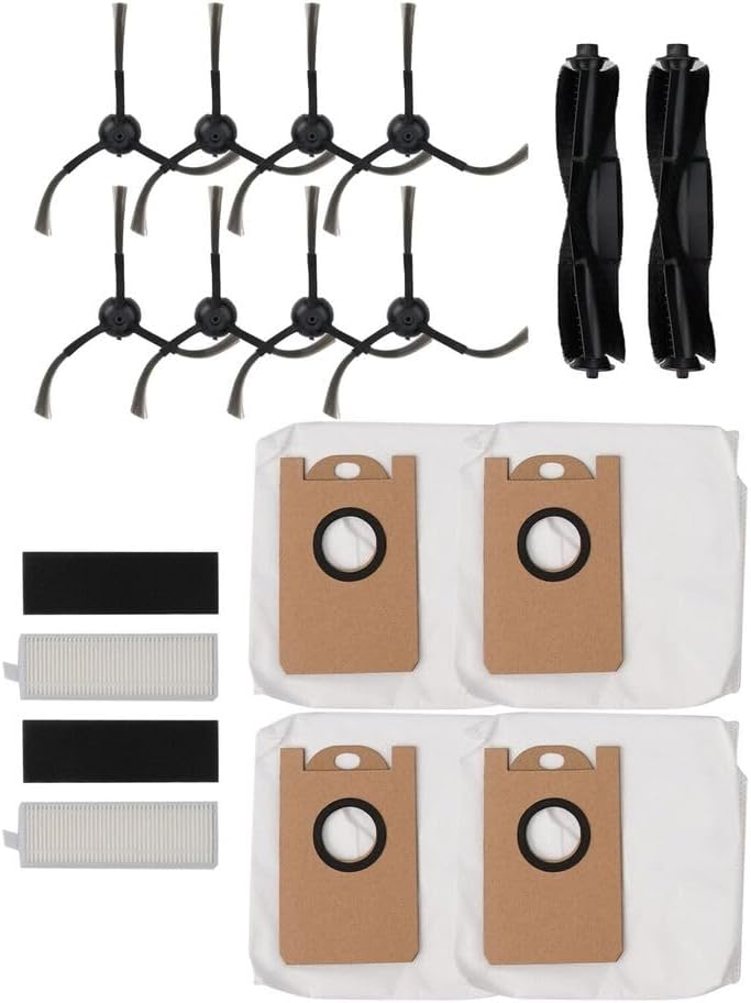 Main Brush Side Brush Filter Fit for Neabot N1 N1 Plus N1+ Robot Vacuum Durable