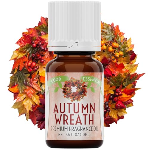 Good Essential Professional Autumn Wreath Fragrance Oil 10ml (0.33 fl oz) for Diffusers, Lotions,...
