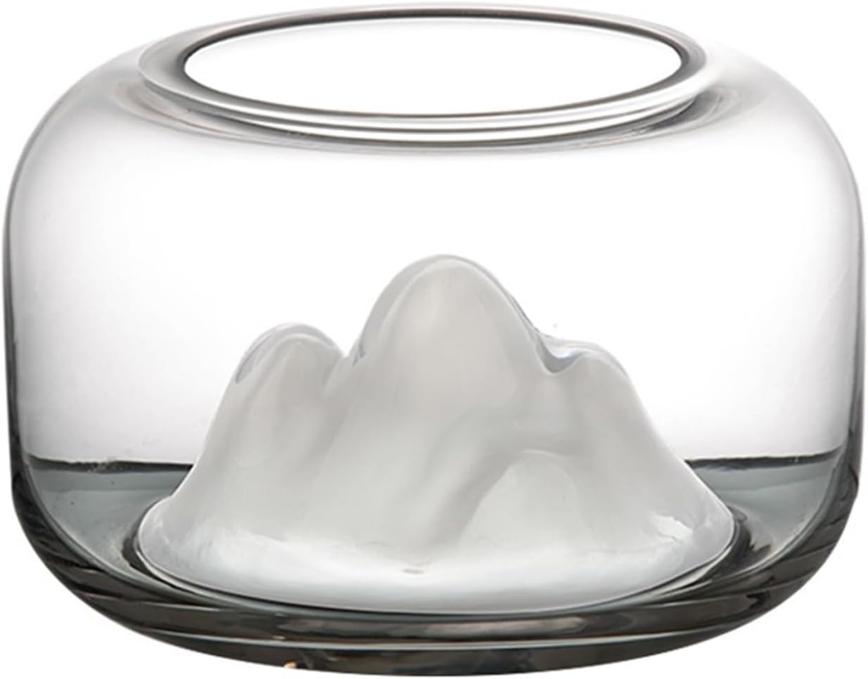 Fish Tank Desktop Glass Fish Tank Thickened Transparent Glass Round Small Fish Tank Mini Aquarium Living Room Desk Decorative Ornaments Aquarium