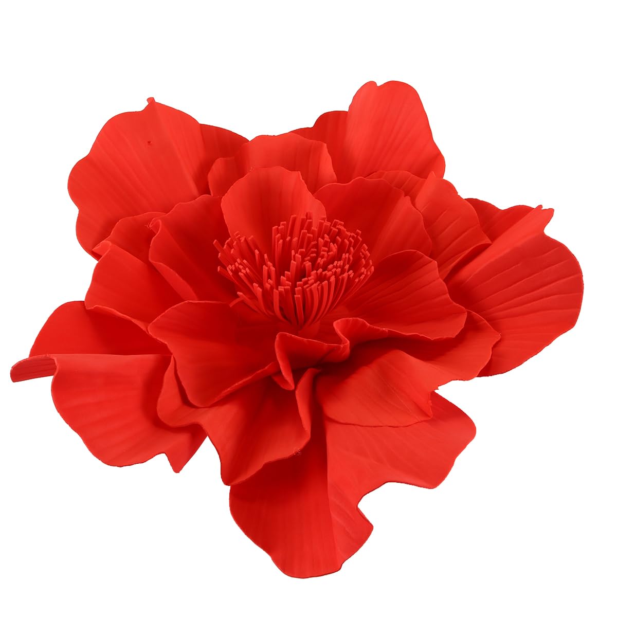 Blumen-Fascinator, Große Hüte Für Frauen, Großes Stirnband, Kostüm, Kopfbedeckung, Blumen-Fascinator Für Party, Kirche, Hochzeit, Cocktail, Rot