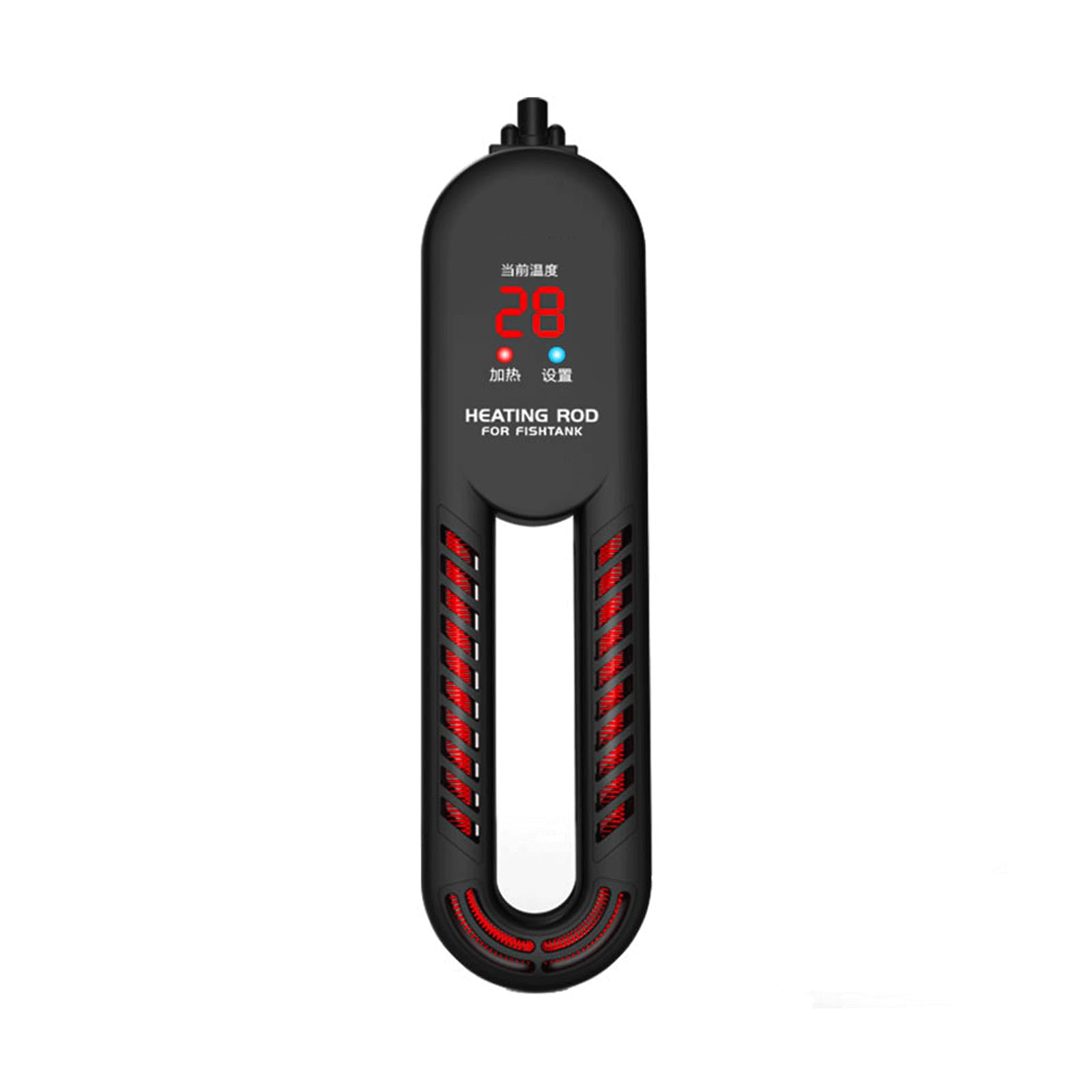 Riscaldatore per Acquario con Asta riscaldante Automatica a Temperatura costante per Acquario in Fibra di Carbonio a infrarossi, 500W (500W)