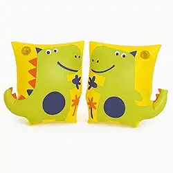 Boia de Braço Infantil Inflável Dinossauro para Piscina e Praia Flutuador Infantil para Natação e Diversão