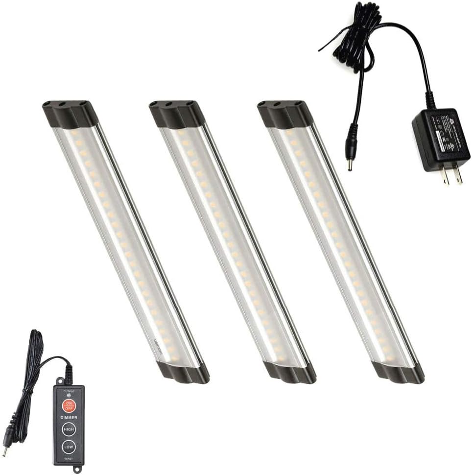 Lightkiwi K4224 6 Inch Cool White Modular LED Under Cabinet Lighting - Premium Kit (3 Panels)