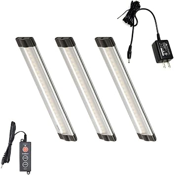 Lightkiwi T8668 6 Inch Warm White Modular LED Under Cabinet Lighting - Premium Kit 3 Panels