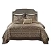 Madison Park Bellagio Reversible Quilted Bedspread Set, Solid Reverse Summer Breathable, Lightweight All Season Bedding Layer, Matching Shams, Bedspread Queen(102