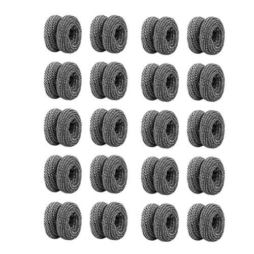 Uanratg Vendaje Tubular para Dedos de 20 Piezas, Cunas para Dedos, Vendajes Deportivos Suaves, Resistentes, Transpirables, Ajustados, Fijos y Envueltos, Negro
