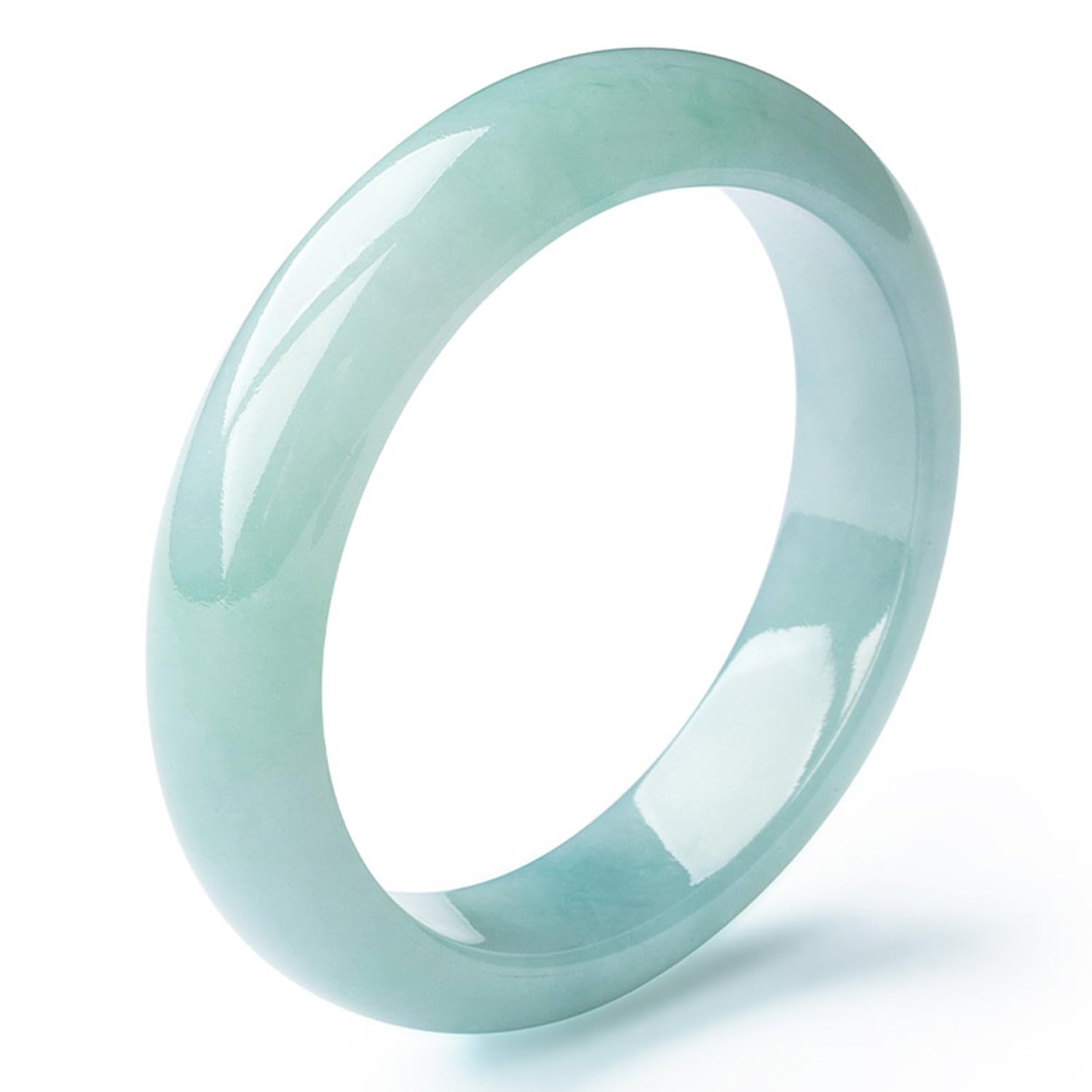 Bracelet jonc en jade naturel 57 mm, accessoire feng shui pour votre style quotidien - 7