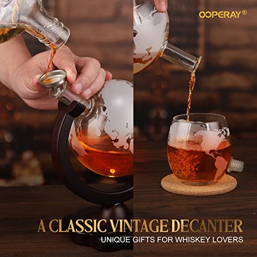 Fathers Day Gift For Dad From Daughter Son - Gifts For Dad, Best Dad Ever 850Ml Whiskey Globe Decanter - Dad Birthday Gift, Dad Gifts, Unique Gift Ideas For Dad - Fathers Day Dad Presents From Kids #TOP4