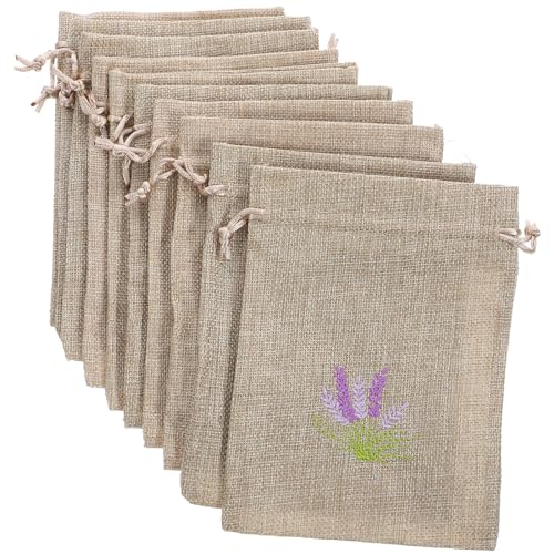 Sacos de Lino para Lavanda 10pz Bolsas con Cordón miniatura 7