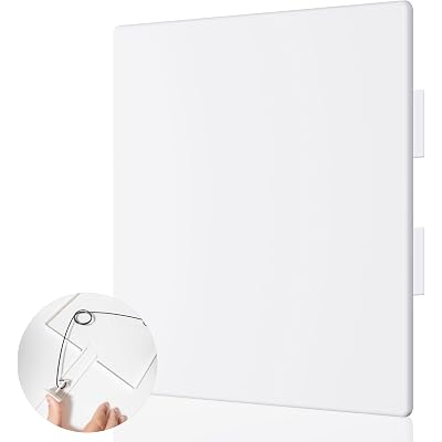 Morvat Adjustable Spring Access Panel 6"x6" Inches, for Drywall, Ceiling, Electrical, Plumbing Heavy-Duty & Easy Install, Wall Hole Cover Plate, White | Fits 5.5"x6" - 7"x7" Inches | (1-Pack)