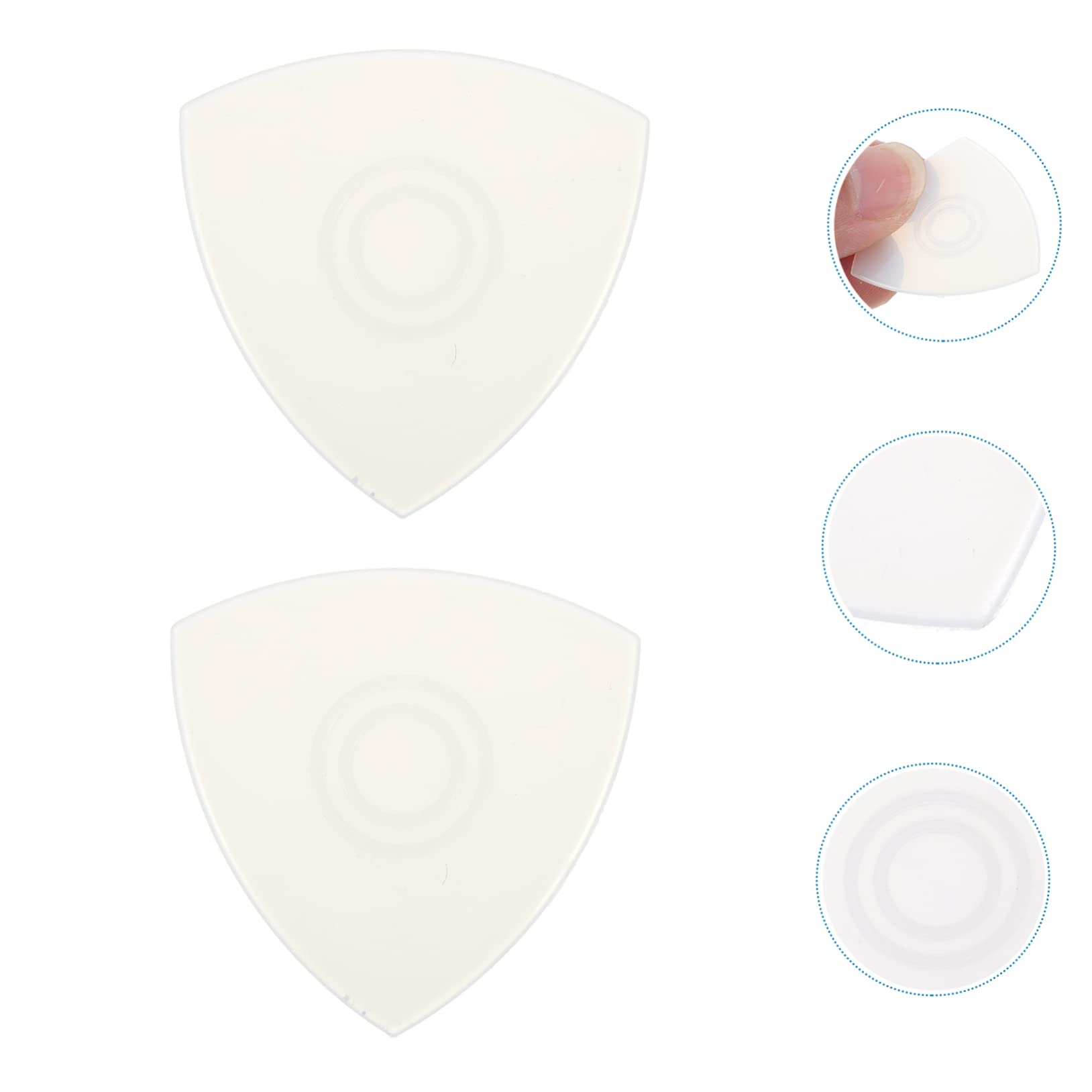 BESTonZON 60pezzi Plettri Per Chitarra Nylon Professionali Antiscivolo e Trasparenti Per Yueqin e Ukulele Sostituzione Per Plettri Danneggiati Di Strumenti Musicali