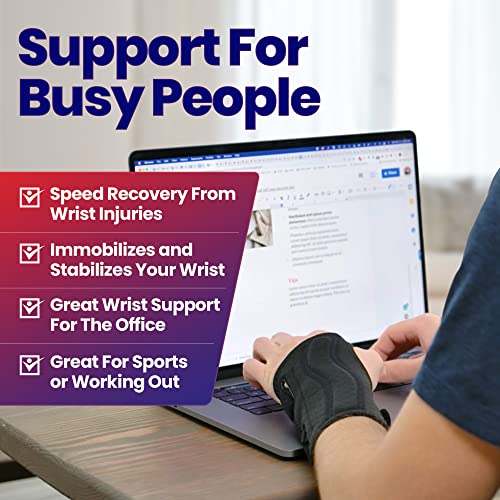 Carpal Tunnel Wrist Brace Night Support - Wrist Splint Arm Stabilizer & Hand Brace For Carpal Tunnel Syndrome Pain Relief With Compression Sleeve For Forearm Or Wrist Tendonitis Pain Treatment (Right) #TOP5