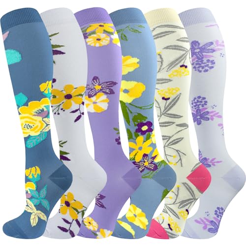 Image of bropite Compression Socks for Women &Men Circulation-Support Knee High Socks 20-30 mmhg-Best for Running,Medical,Nurse,Travel