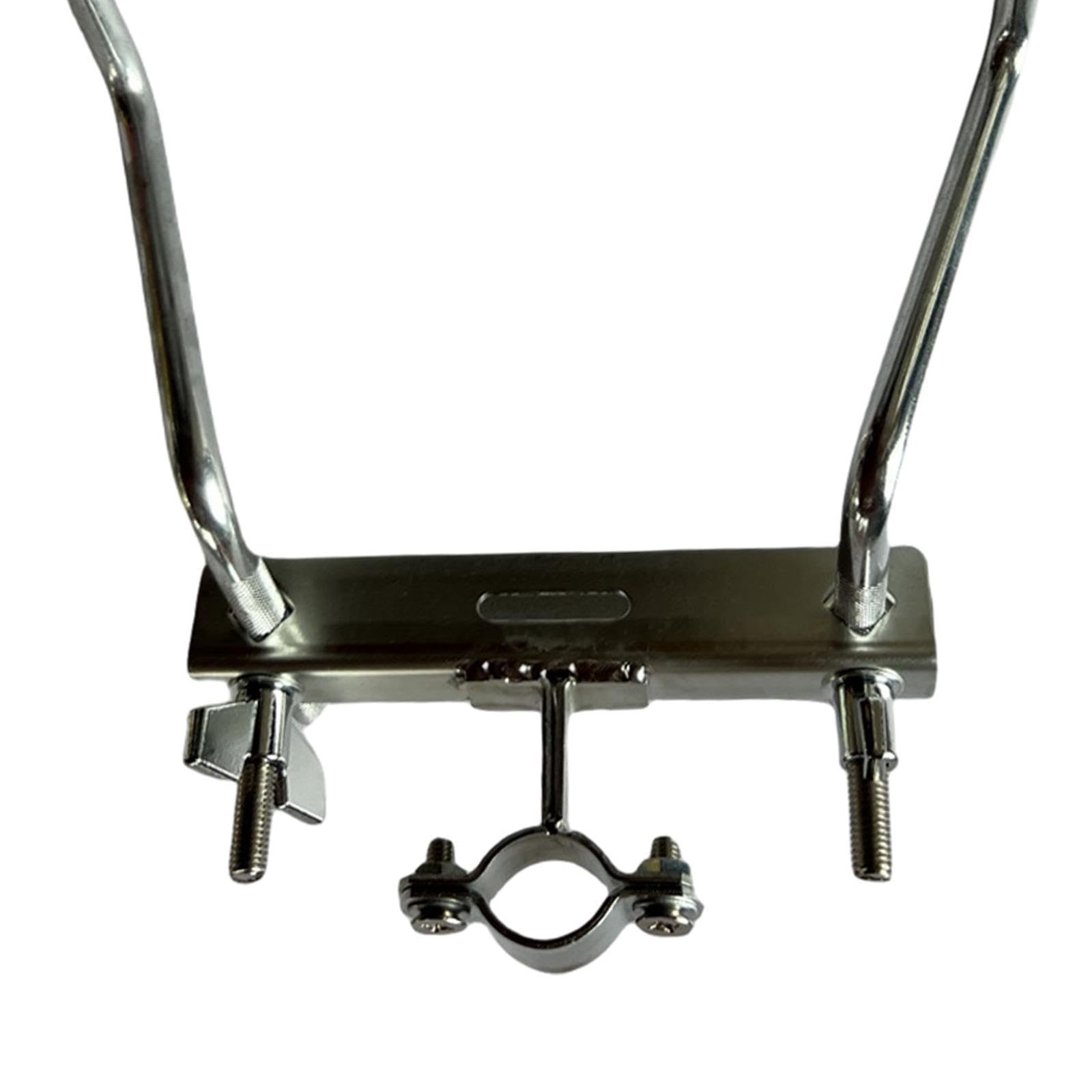 Abrazadera para Cencerro de Tambor Soporte Fijador Montura de Metal Resistente Accesorio de Percusión Adecuado para Bateristas Y Escenarios Musicales, 2 cabezas