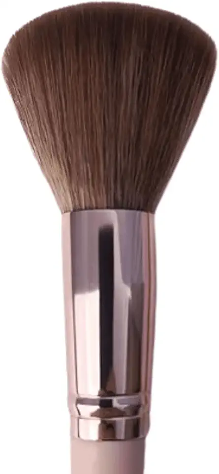 Nina Pincel Profissional para Pó, Cerdas Macias, Cabo Rose Gold, Modelo 1104