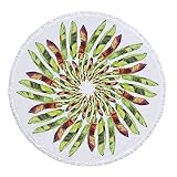 Homeilteds Mikrofibra różowy ręcznik kąpielowy dla dorosłych mata do jogi frędzle Bohemia duży okrągły ręcznik bawełna 150 cm Tapisserie Wohnkultur Fluffy (kolor: 2, rozmiar: 150 x 150 cm)