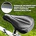 JASLITE Bike Seat Cushion, Bicycle Seat Covers for Comfort Women,Kids,Men,Gel Paddle Bicycle Saddle Cover 11×10inch fit Peloton,Spin,Stationary Bikes,with Water&Dust Resistant Cover Reflective Strip