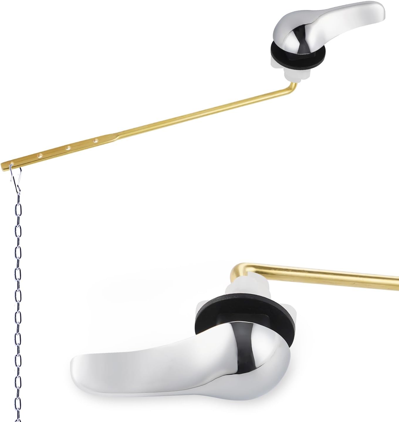 Plumb Pak PP23506 Fit All Toilet Tank Lever with Chrome Plated Metal