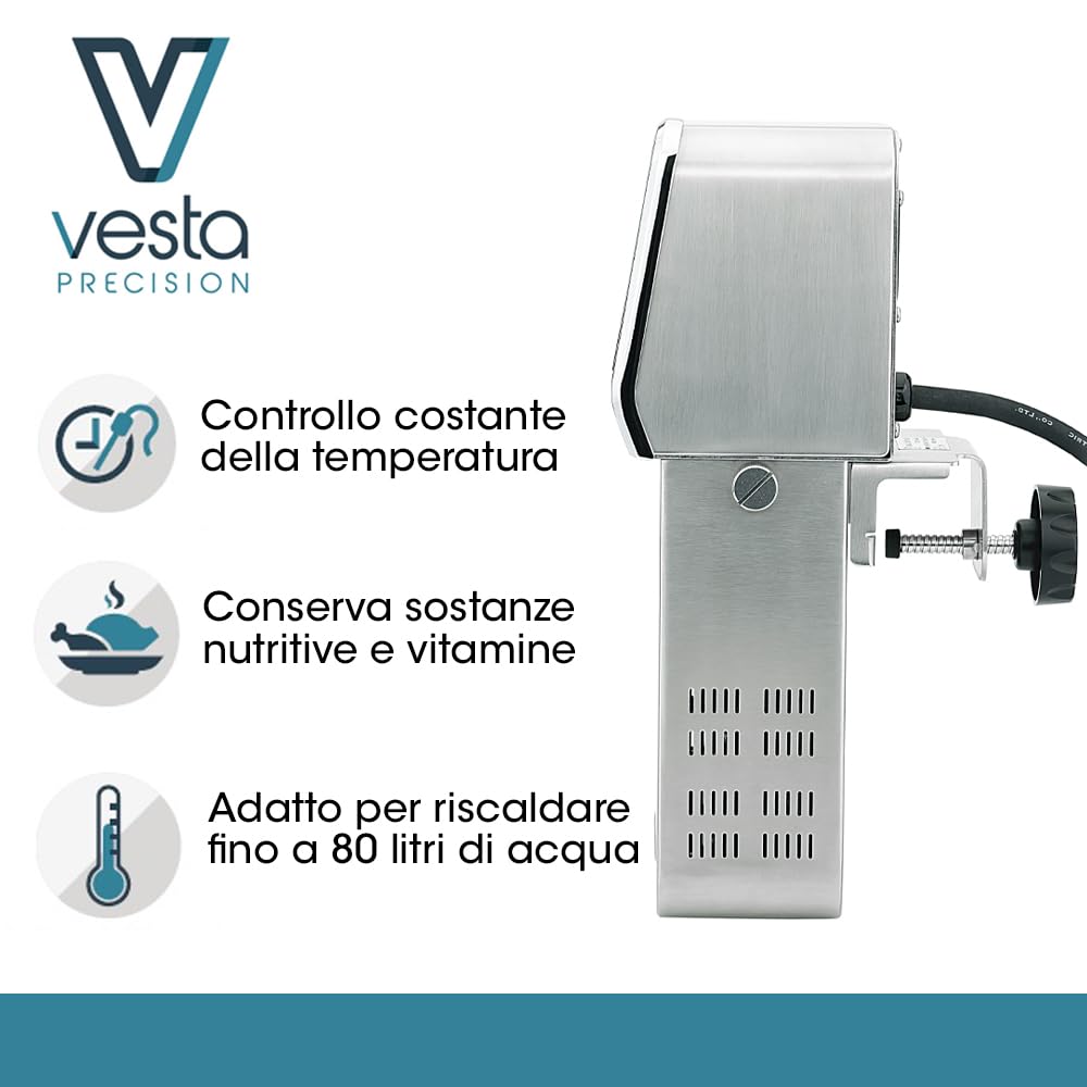 Vesta Precision Termocircolatore Professionale SV330 2300W Wi-Fi Cottura Sottovuoto