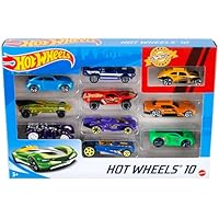 Hot Wheels Pack de 10 Vehiculos, Coches de Juguete (Modelos