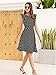YATHON Women's Vintage Ruffle Floral Flared A Line Swing Casual Cocktail Party Dresses (M, YT001-Black Dot)