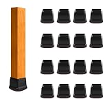 Black Silicone Chair Leg Floor Protectors with Felt, Chair Leg Caps, Silicon Furniture Leg Feet Prot