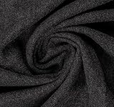 Stoffbreite 140cm Wollwalk, Walkstoff, Walkloden 100% Schurwolle, Trachtenstoff Meterware ab 50cm, 140cm Breit, 390g/qm (Dunkelgrau Melange)