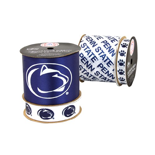 Offray Penn State University Nittany Lions Printed Craft Ribbon Pack, 12-Yard