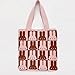 ZIIVIEVS Rabbit Creative Handheld Knitted Bag Korean Edition Simple Shopping Knitted Bag(Pinkcoffee)