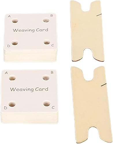 Miniatura 7 de TOPINCN Weaving Cards Set for Loom Desktop Scarf Rope for Loom Waist for Loom 30Pcs for Shuttle Accessories Compact Weaving Looms