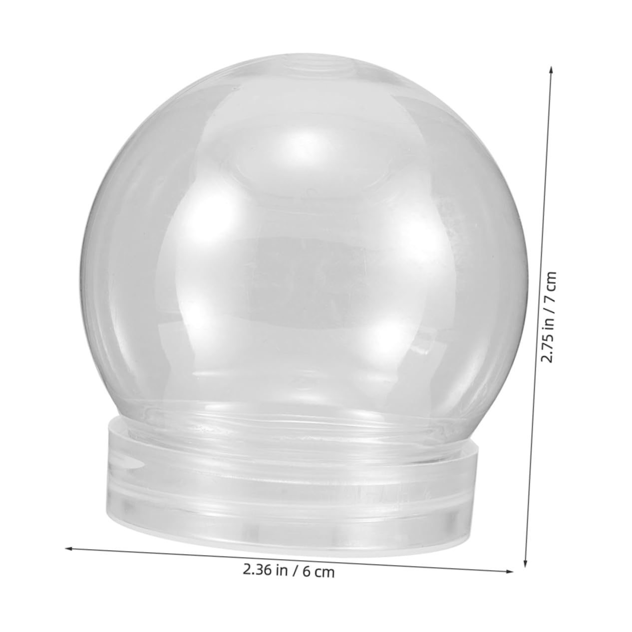 SHERCHPRY 2 Series Bola De Nieve De Bricolaje Globo De Nieve De Bricolaje Decorativo Navidad Artesanía En El Mundo De La Nieve Pequeña Bola De Nieve El Plastico Transparente 20 Piezas*2