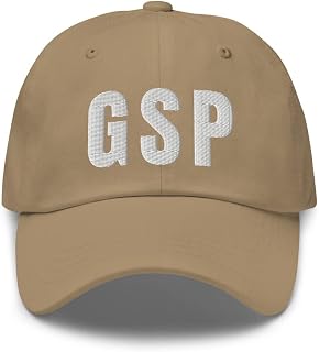 Airport Code GSP Hat Greenville South Carolina SC Dad Cap Embroidered Dad Hat Baseball Cap with Adjustable Buckle Strap