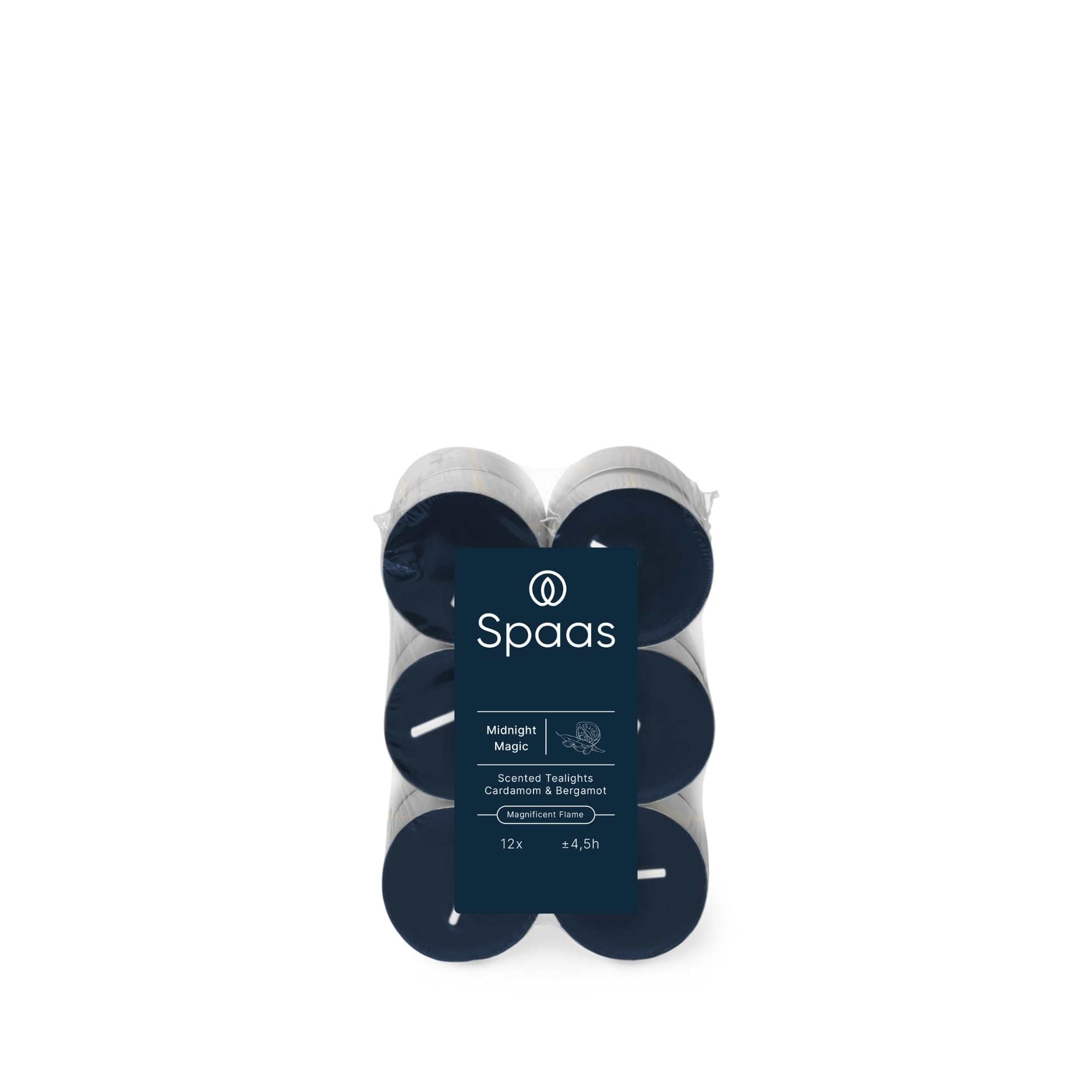 Spaas Scented Tealights flatpack x12 4,5h - Midnight Magic