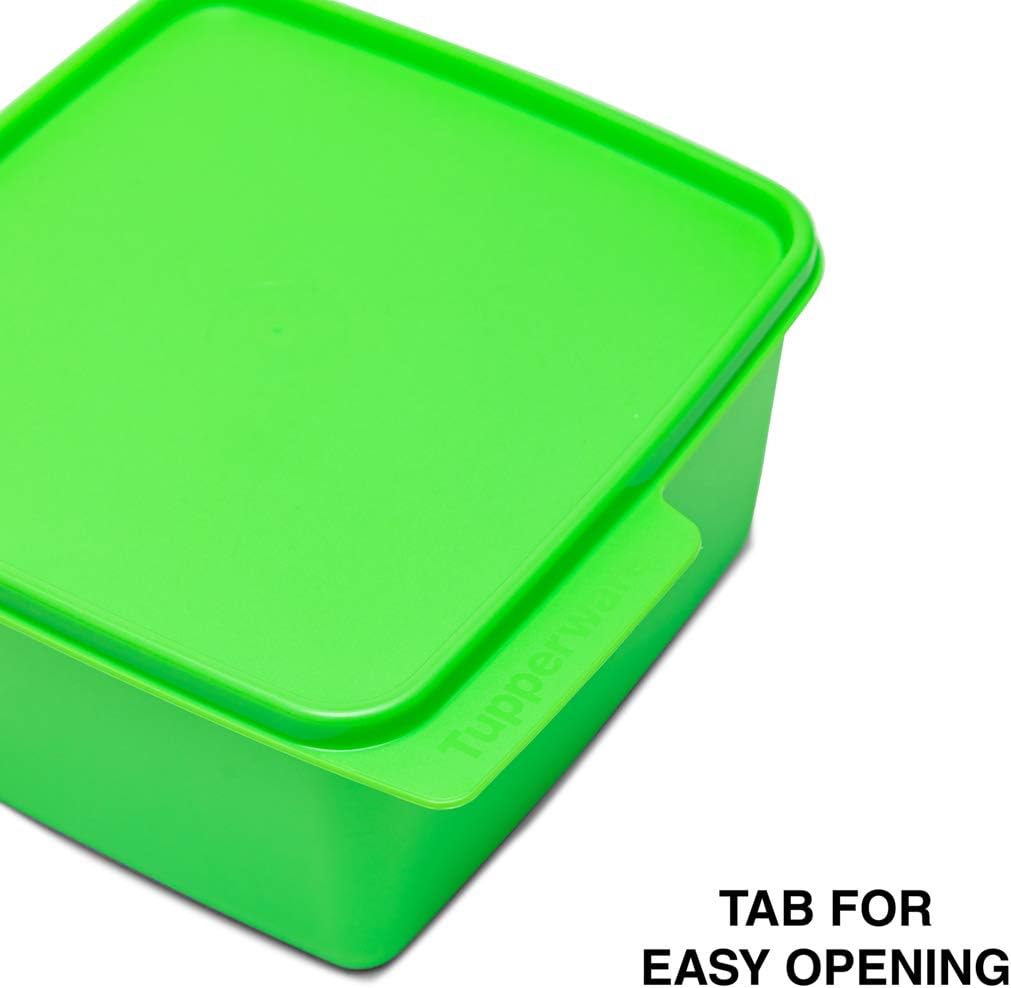 Tupperware Square Refrigerator Container Keep Tab 1.2l 4pc