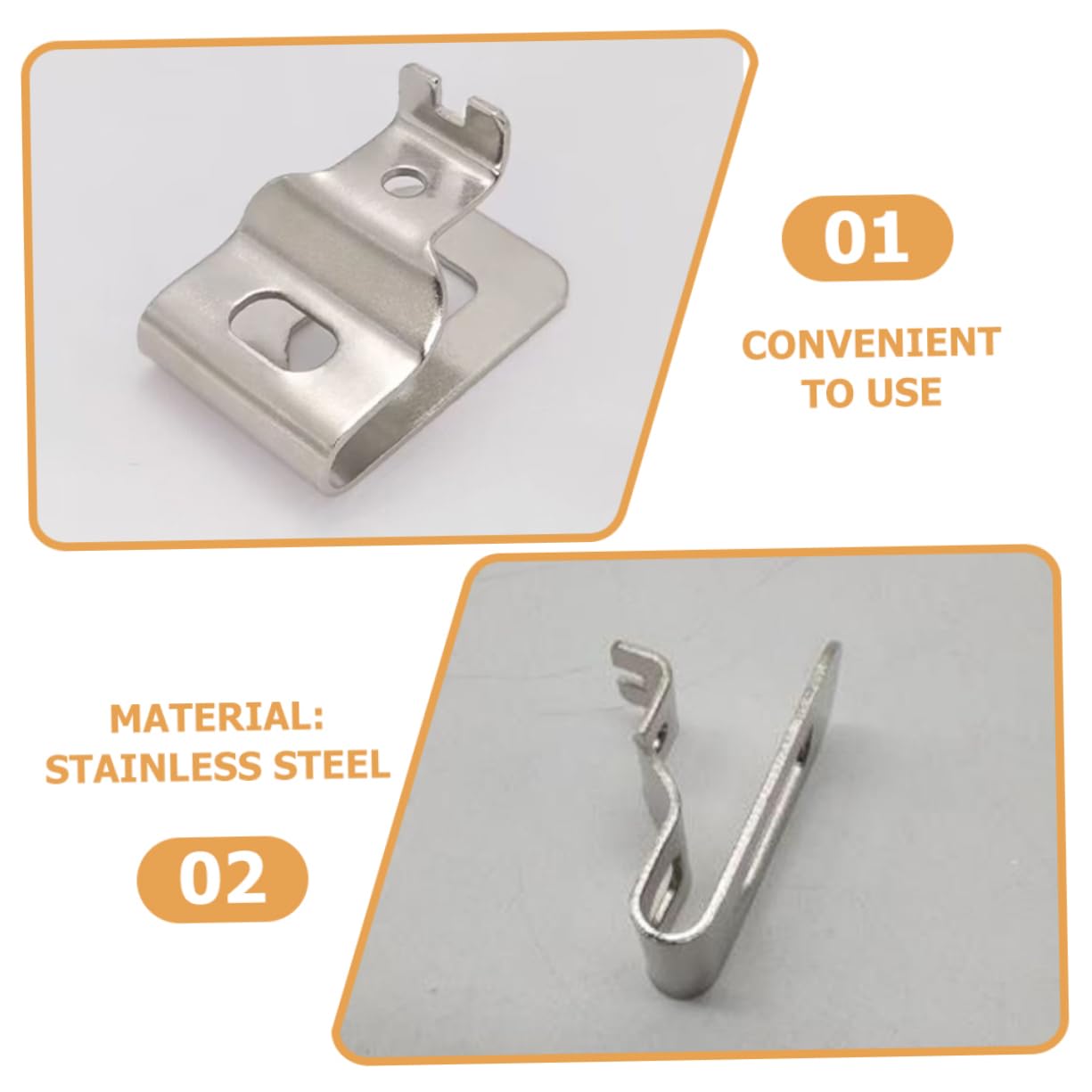 HOMSFOU 20pezzi Ganci Clip Per Cintura Inossidabile Per Trapano Elettrico Supporto Per Utensili Compatibile Con Organizzazione Efficiente Degli Strumenti