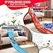 Flexible Race Track Toys for Kids: 20 Ft Flex Race Car Ramp Track with Suction Cups - Rolls Up Portable DIY Racetrack with 4 Racing Cars- Birthday Gifts for Boys Girls Ages 3+