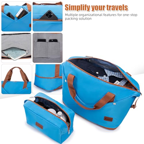 Image of Luggage Sets 6 Piece Suitcases with Wheels,ABS Hard Case Suitcases with Spinner Wheels,Durable Travel Luggage(SkyBlue, 6 Piece Set(16 inch /20 inch /24 inch /28))