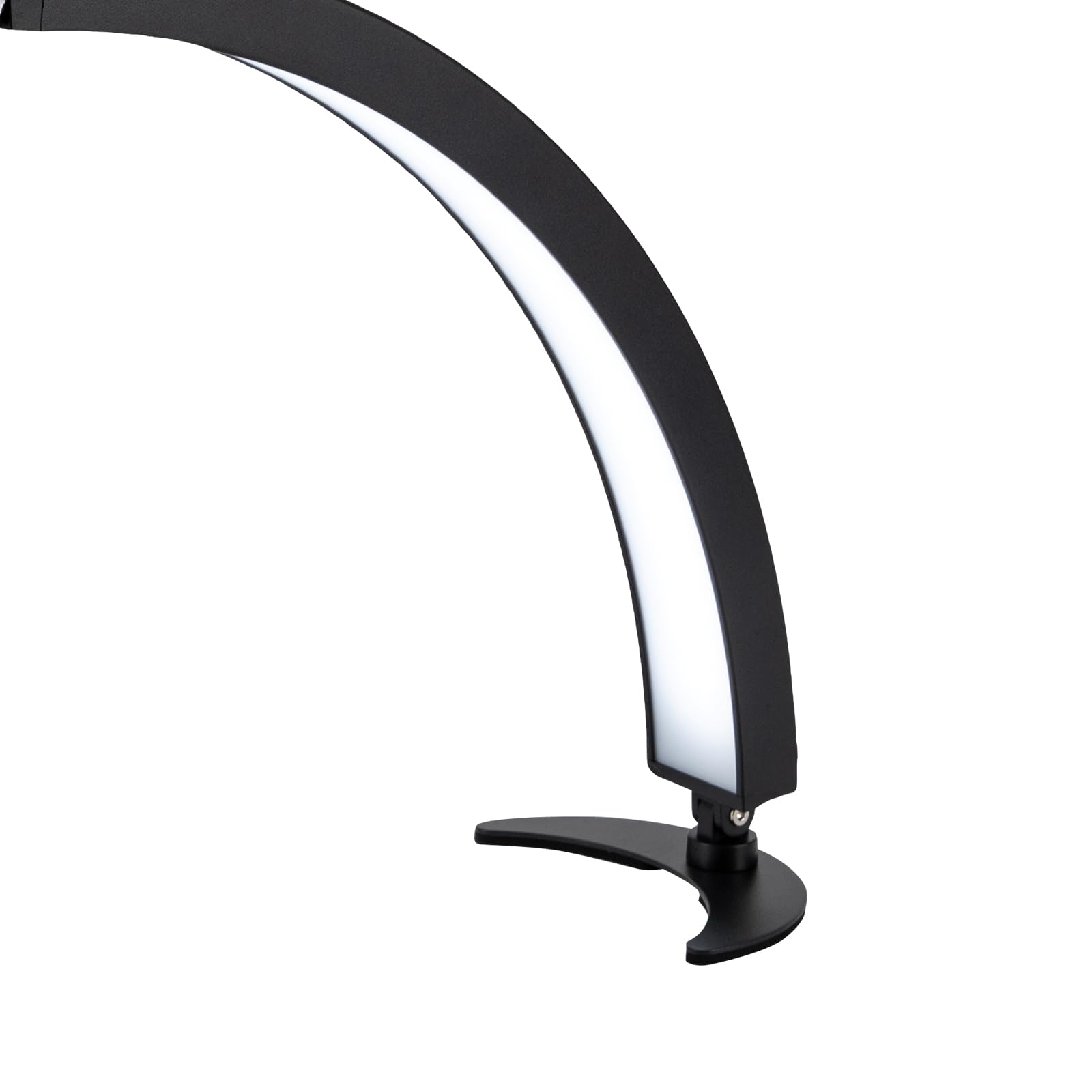 Lampada da scrivania per unghie a mezza luna, lampada da tavolo a LED per ciglia da 28 pollici Lampada cosmetica pieghevole da 40 W con telecomando, luce per manicure dimmerabile da 3200 a 5600 K