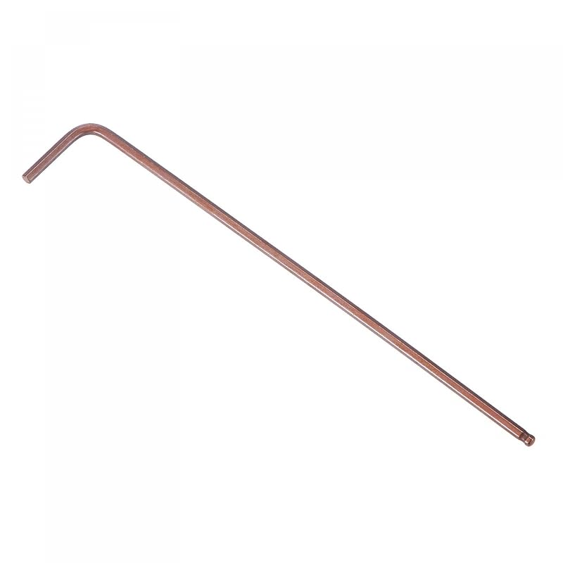 Chave Allen 2 mm com Ponta Esférica, Braço Longo em L de Aço S2, uxcell