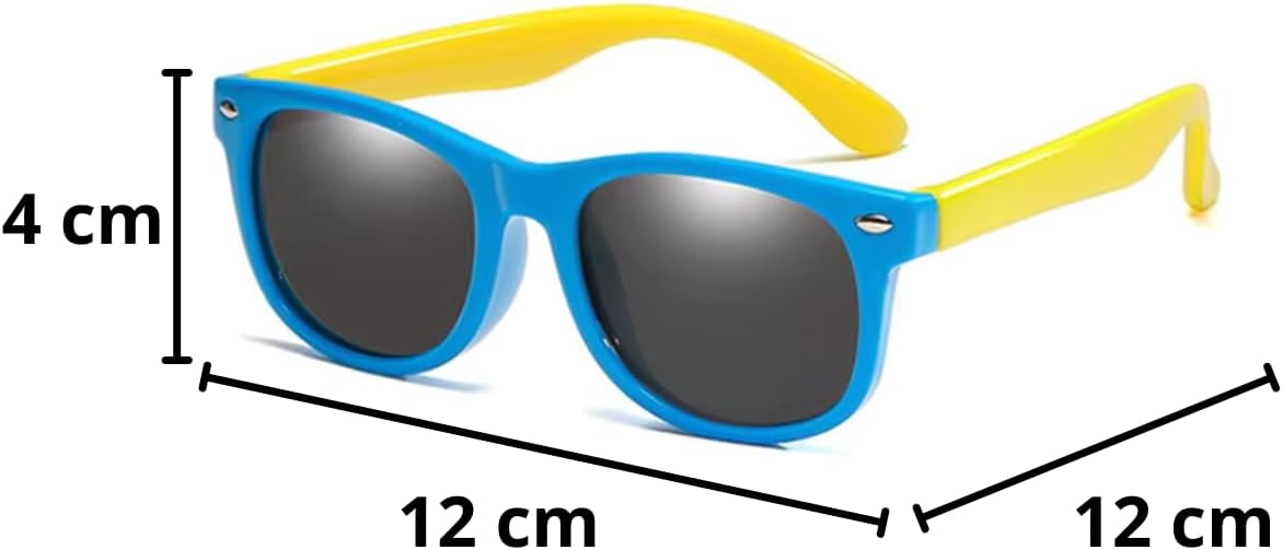 Óculos de Sol Infantil Flexíveis Polarizados - Proteção UV400 para Crianças - Conforto e Estilo Óculos de Sol Infantil Flexíveis Polarizados - Proteção UV400 para Crianças - Conforto e Estilo